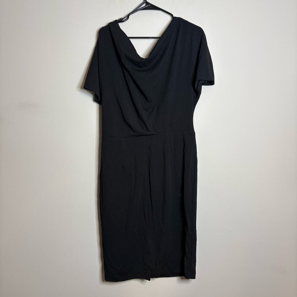 Alexia Admor NWOT Olivia Scuba Off the Shoulder Dress Black Size XL - Picture 7 of 9